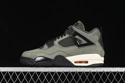 All categories Air Jordan Jordan series basketball shoes Air Jordan 4 GX foreign trade version Undefeated x Air Jordan 4 OG AJ4 Joe 4 olive green suede IB1519-200